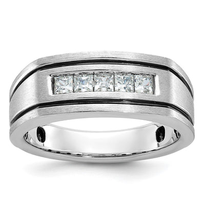 14K white gold diamond ring