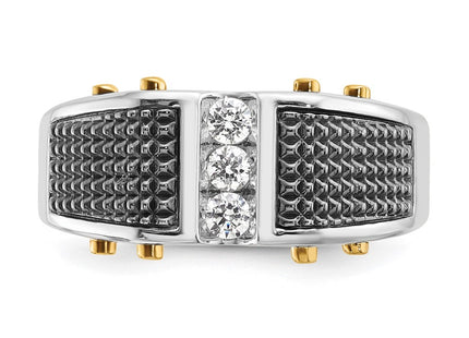 14k Two-tone Rings Style B63813 - Classique Jewelry Inc.
