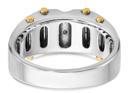 14k Two-tone Rings Style B63813 - Classique Jewelry Inc.