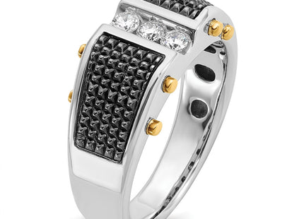 14k Two-tone Rings Style B63813 - Classique Jewelry Inc.