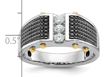 14k Two-tone Rings Style B63813 - Classique Jewelry Inc.