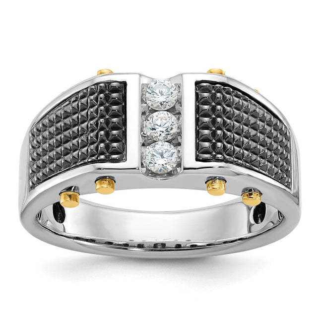 14k Two-tone Rings Style B63813 - Classique Jewelry Inc.