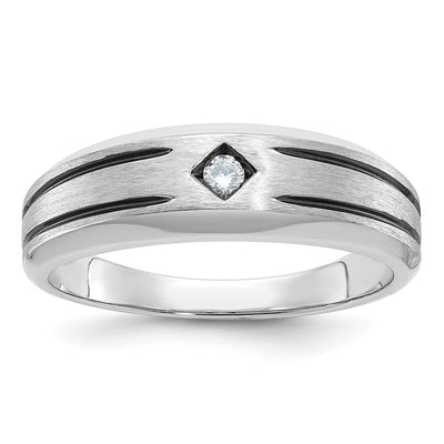 14K white gold diamond ring
