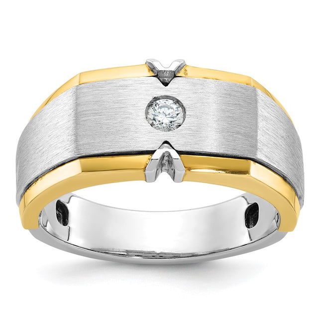 14k Two-tone Rings Style B63856 - Classique Jewelry Inc.