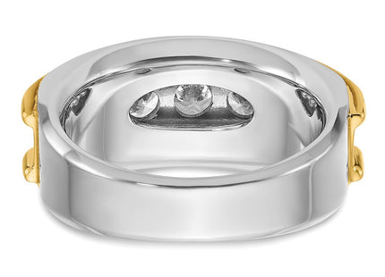 14k Two-tone Rings Style B63866 - Classique Jewelry Inc.