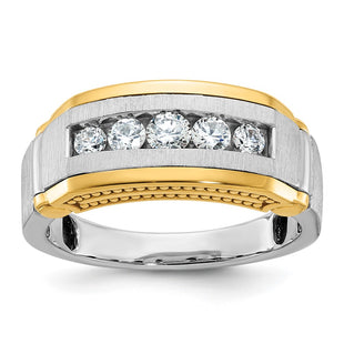 14k Two-tone Rings Style B63873 - Classique Jewelry Inc.