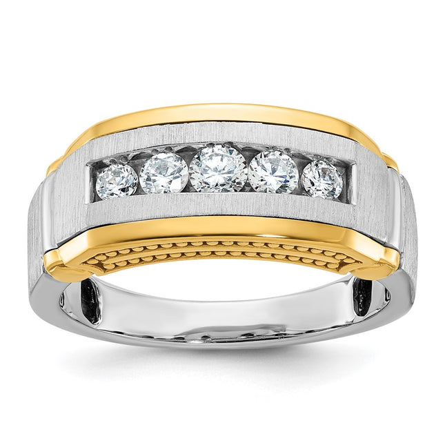 14k Two-tone Rings Style B63873 - Classique Jewelry Inc.