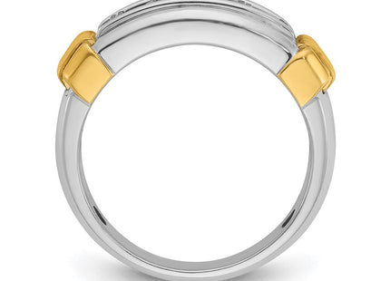 14K gold diamond ring, alternate view