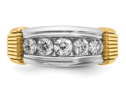 14k Two-tone Rings Style B63877 - Classique Jewelry Inc.