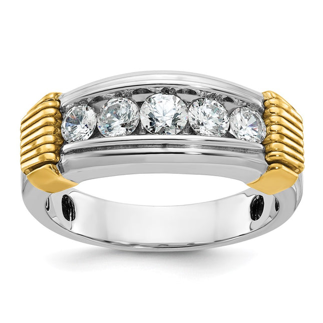 14k Two-tone Rings Style B63877 - Classique Jewelry Inc.