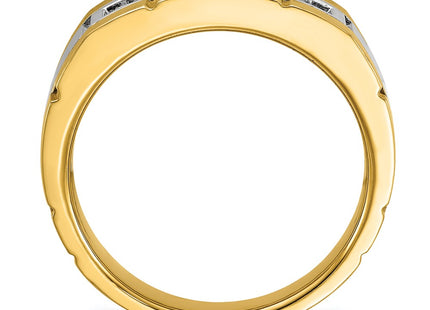 IBGoodman 14K Two-tone Five Stone Polished and Satin Men's Ring Mounting