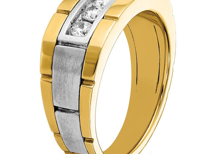 IBGoodman 14K Two-tone Five Stone Polished and Satin Men's Ring Mounting