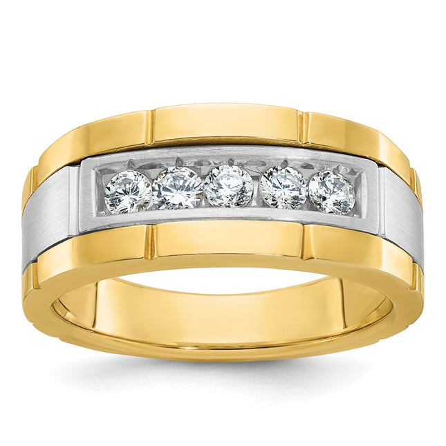 14k Two-tone Rings Style B63919 - Classique Jewelry Inc.