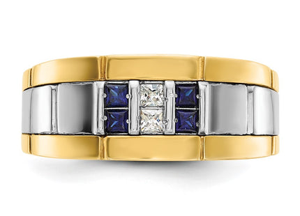 14k Two-tone Rings Style B63934 - Classique Jewelry Inc.