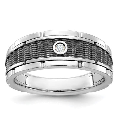 14K white gold diamond ring