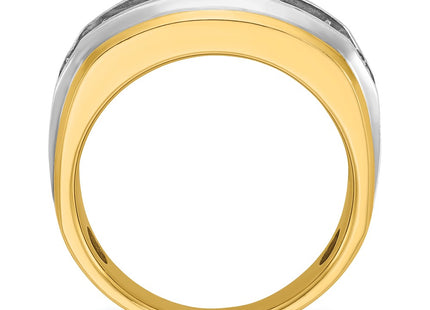 14k Yellow & Rhodium Rings Style B63942 - Classique Jewelry Inc.