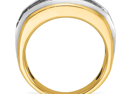 14k Yellow & Rhodium Rings Style B63943 - Classique Jewelry Inc.