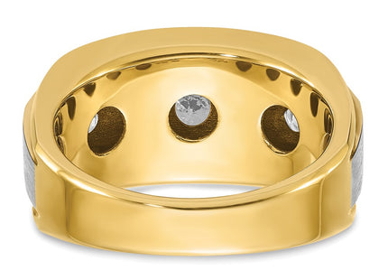 14k Yellow & Rhodium Rings Style B63943 - Classique Jewelry Inc.