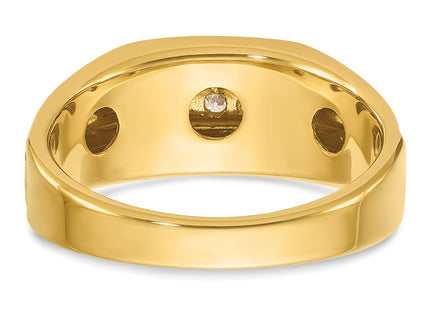 14k Yellow & Rhodium Rings Style B63944 - Classique Jewelry Inc.