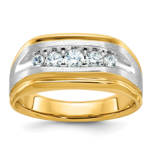 14k Two-tone Rings Style B63945 - Classique Jewelry Inc.
