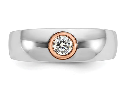 14K White/Rose Gold Rings Style B63980 - Classique Jewelry Inc.