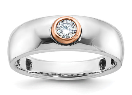 14K White/Rose Gold Rings Style B63980 - Classique Jewelry Inc.