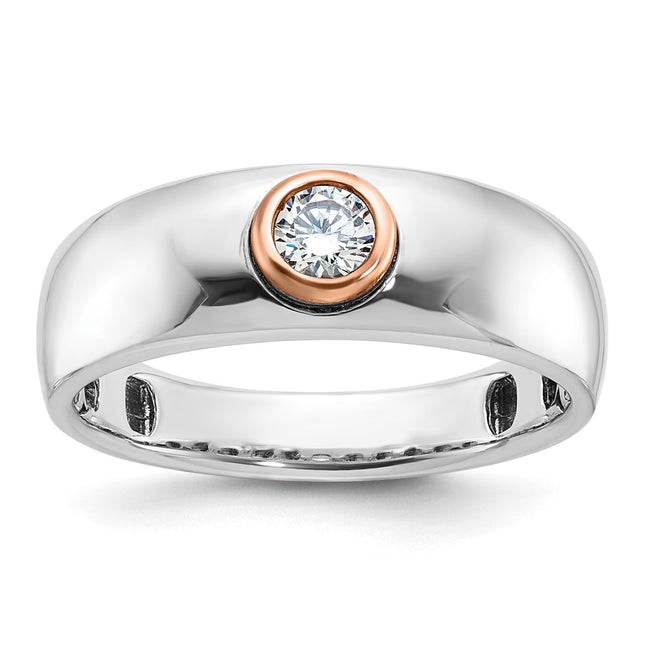 14K White/Rose Gold Rings Style B63980 - Classique Jewelry Inc.