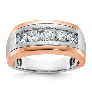 14K White/Rose Gold Rings Style B63982 - Classique Jewelry Inc.