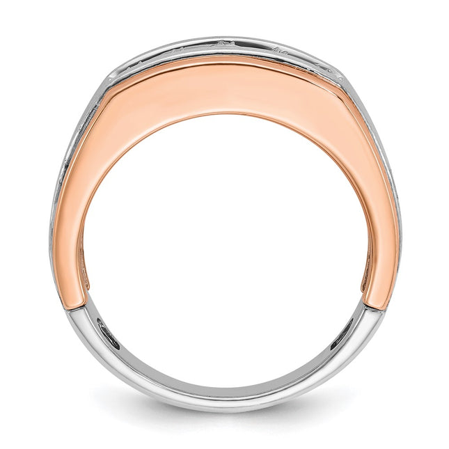 14K White/Rose Gold Rings Style B63991 - Classique Jewelry Inc.