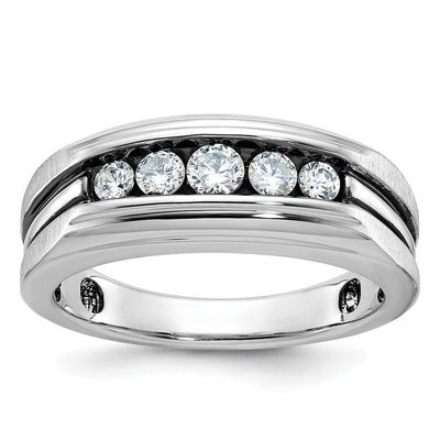 14K white gold diamond ring