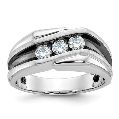 14K white gold diamond ring