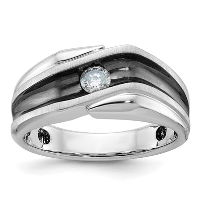 14K white gold diamond ring