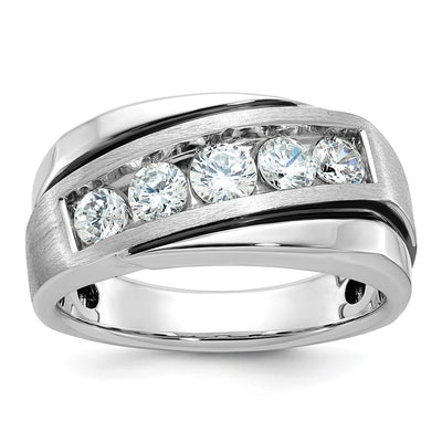 14K white gold diamond ring