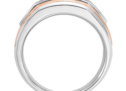 14K White/Rose Gold Rings Style B64028 - Classique Jewelry Inc.