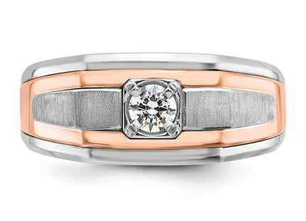 14K White/Rose Gold Rings Style B64028 - Classique Jewelry Inc.