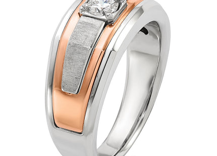 14K White/Rose Gold Rings Style B64028 - Classique Jewelry Inc.