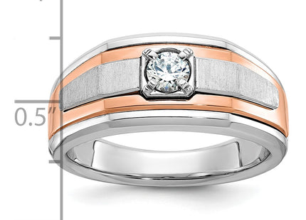 14K White/Rose Gold Rings Style B64028 - Classique Jewelry Inc.