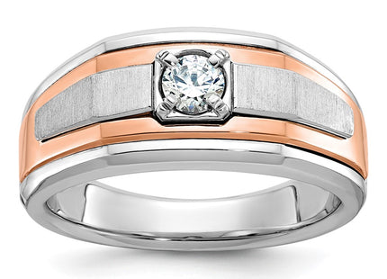 14K White/Rose Gold Rings Style B64028 - Classique Jewelry Inc.