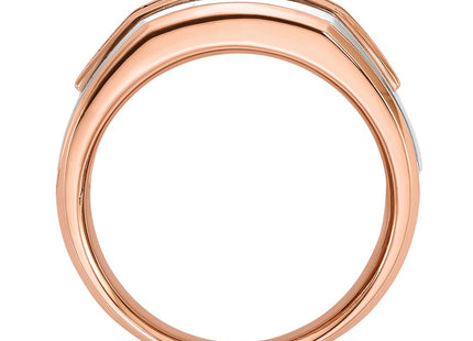14K White/Rose Gold Rings Style B64029 - Classique Jewelry Inc.