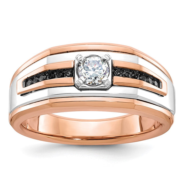14K White/Rose Gold Rings Style B64029 - Classique Jewelry Inc.