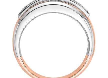 14K White/Rose Gold Rings Style B64030 - Classique Jewelry Inc.