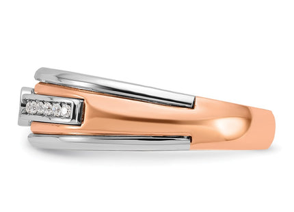 14K White/Rose Gold Rings Style B64030 - Classique Jewelry Inc.