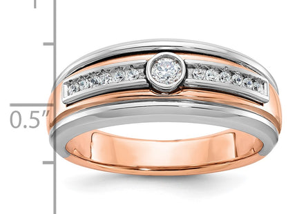 14K White/Rose Gold Rings Style B64030 - Classique Jewelry Inc.
