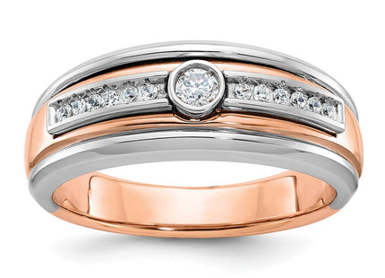 14K White/Rose Gold Rings Style B64030 - Classique Jewelry Inc.