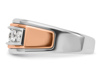 14K White/Rose Gold Rings Style B64035 - Classique Jewelry Inc.