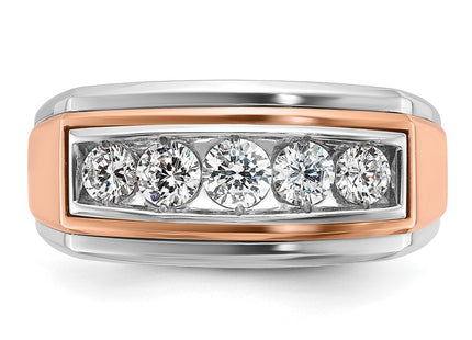 14K White/Rose Gold Rings Style B64035 - Classique Jewelry Inc.