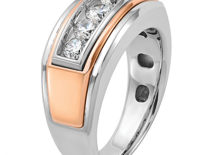 14K White/Rose Gold Rings Style B64035 - Classique Jewelry Inc.
