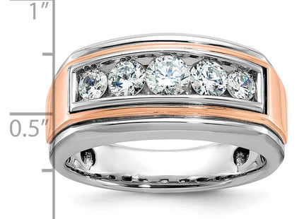14K White/Rose Gold Rings Style B64035 - Classique Jewelry Inc.