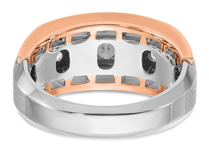 14K White/Rose Gold Rings Style B64045 - Classique Jewelry Inc.