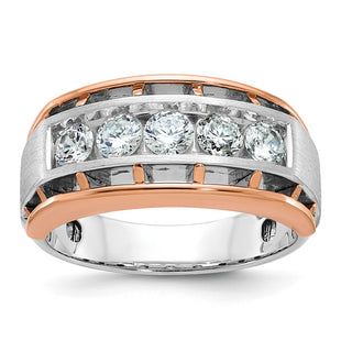 14K White/Rose Gold Rings Style B64045 - Classique Jewelry Inc.